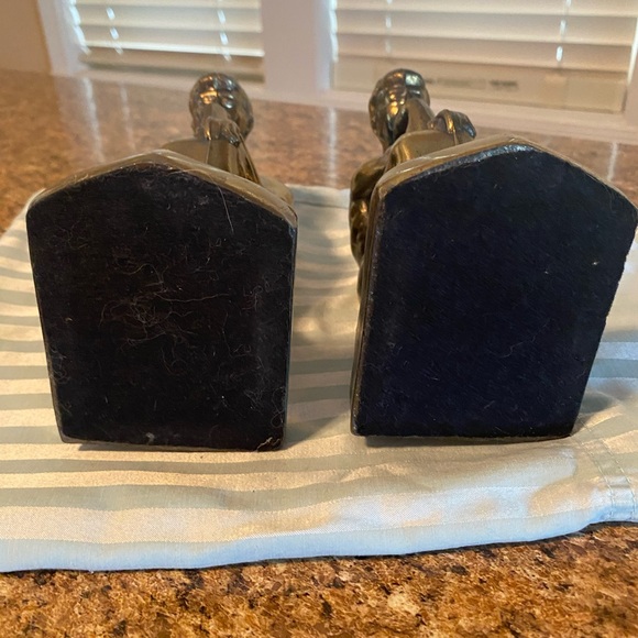 The Thinker brass book ends - Picture 8 of 8